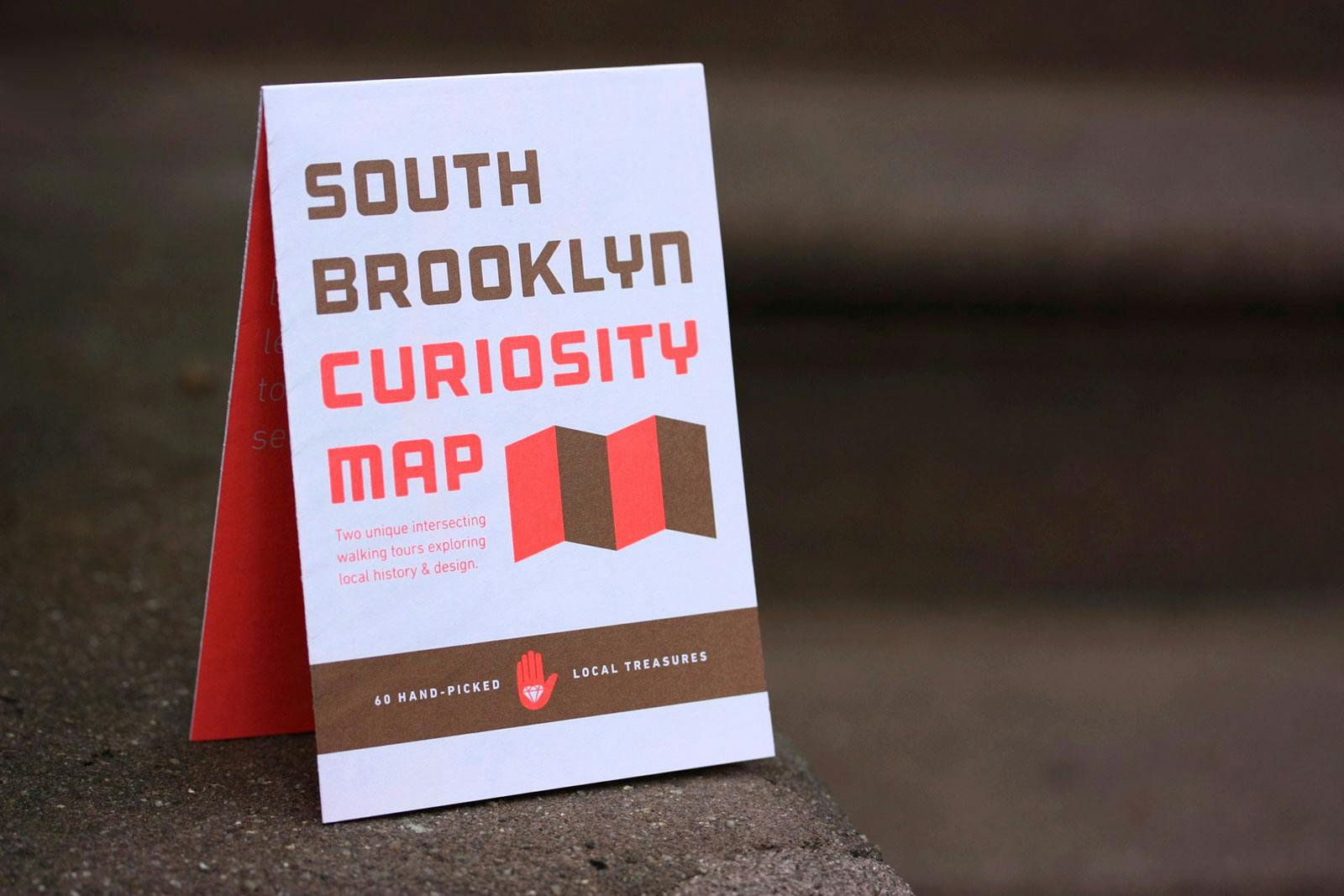 Photo of South Brooklyn Curiosity Map on concrete